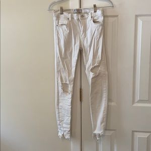 White Free People Jeans